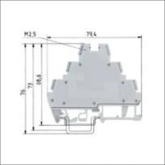 WIELAND 57.503.8955.0 Sensor/actorReihenklemme 68.6 mm