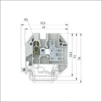 WIELAND 57.504.3755.0 Durchgangsreihenklemme 6 mm