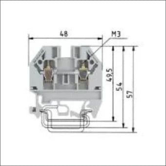 WIELAND 57.504.4455.0 Durchgangsreihenklemme 6 mm