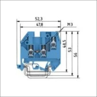 WIELAND 57.504.5055.6 Durchgangsreihenklemme 6 mm