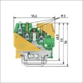 WIELAND 57.504.9155.0 AardReihenklemme 6 mm