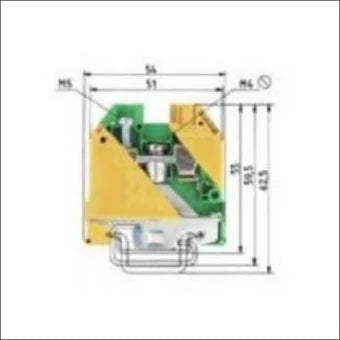 WIELAND 57.510.9055.0 AardReihenklemme 10 mm