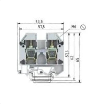 WIELAND 57.516.0155.0 Durchgangsreihenklemme 12 mm
