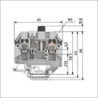 WIELAND 57.910.5455.0 ZekeringsReihenklemme 12 mm