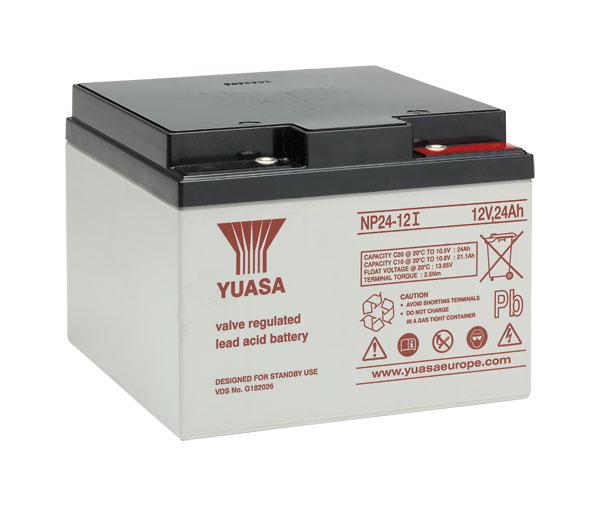 Yuasa Bleiakku mit 12V und 24Ah - NP24-12I VdS