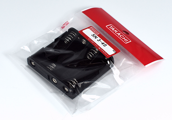 TAKACHI Batteriehalter für 4x AA (Mignon) mit Snap-Anschluss (6V Kompakt-Halter)