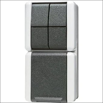 JUNG 875W Schakelaar/Steckdose combinatie