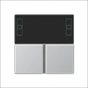 JUNG A4093TSAAL Bedienelement / Zentralplatte Schalterprogramm 55 mm