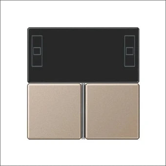 JUNG A4093TSACH Bedienelement / Zentralplatte Schalterprogramm 55 mm