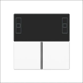 JUNG A4093TSAWW Bedienelement / Zentralplatte Schalterprogramm 55 mm