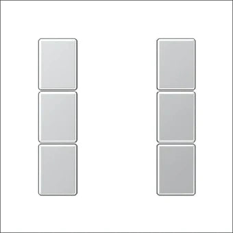 JUNG A503TSAAL Bedienelement / Zentralplatte Schalterprogramm 55 mm