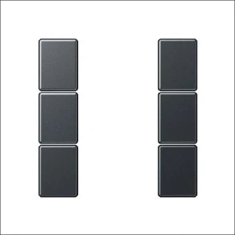 JUNG A503TSAANM Bedienelement / Zentralplatte Schalterprogramm 55 mm