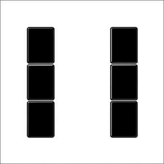 JUNG A503TSASW Bedienelement / Zentralplatte Schalterprogramm 55 mm