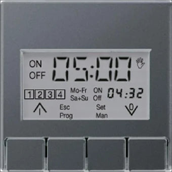 JUNG A5201DTSTANM Schakelklok fuer Schalterprogramm