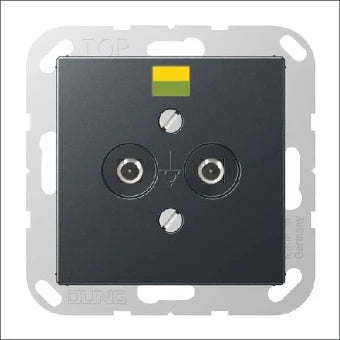 JUNG A565-2BFANM Potentiaal vereffeningscontactdoos