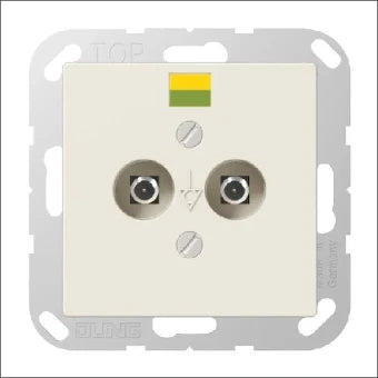 JUNG A565-2N A 565-2 N Potentiaal vereffeningscontactdoos