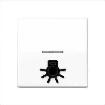 JUNG ABAS591L1KO5WW Bedienelement / Zentralplatte Schalterprogramm 55 mm