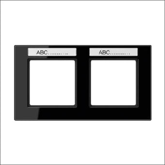 JUNG AC5820BFNASW Abdeckrahmen Schalterprogramm 10 mm
