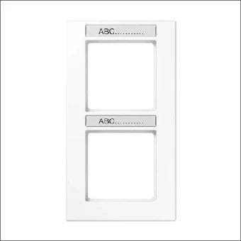 JUNG AC582BFNAWW Abdeckrahmen Schalterprogramm 10 mm