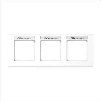 JUNG AC5830BFNAWW Abdeckrahmen Schalterprogramm 10 mm