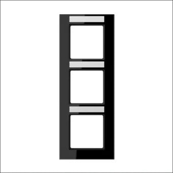 JUNG AC583BFNASW Abdeckrahmen Schalterprogramm 10 mm