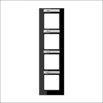 JUNG AC584BFNASW Abdeckrahmen Schalterprogramm 10 mm