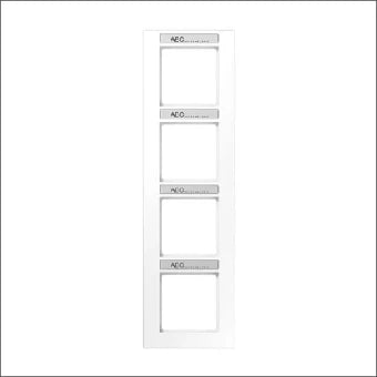 JUNG AC584BFNAWW Abdeckrahmen Schalterprogramm 10 mm