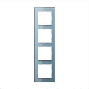 JUNG AC584GLBLGR Abdeckrahmen Schalterprogramm 10 mm