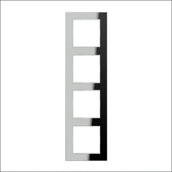 JUNG AC584GLSI Abdeckrahmen Schalterprogramm 10 mm