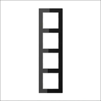 JUNG AC584GLSW Abdeckrahmen Schalterprogramm 10 mm