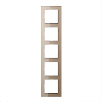 JUNG AC585GLCH Abdeckrahmen Schalterprogramm 10 mm