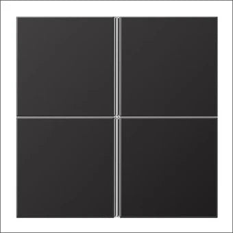 JUNG AL2404TSAD Bedienelement / Zentralplatte Schalterprogramm 70 mm