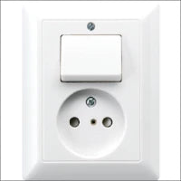 JUNG AS5545EUWW Schakelaar/Steckdose combinatie