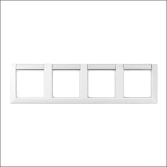 JUNG AS5840NAWW Abdeckrahmen Schalterprogramm 10 mm