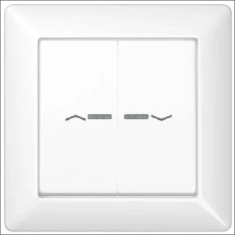 JUNG AS590-5KO5PWW Bedienelement / Zentralplatte Schalterprogramm