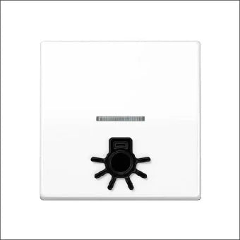 JUNG AS591L1KO5WW Bedienelement / Zentralplatte Schalterprogramm 55 mm