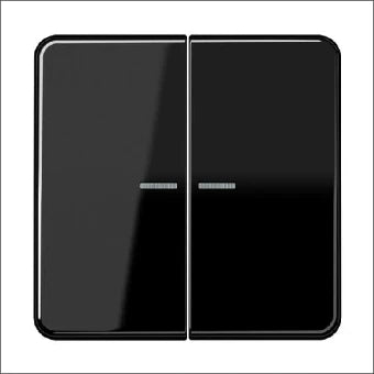 JUNG CD595KO5SW Bedienelement / Zentralplatte Schalterprogramm 67 mm