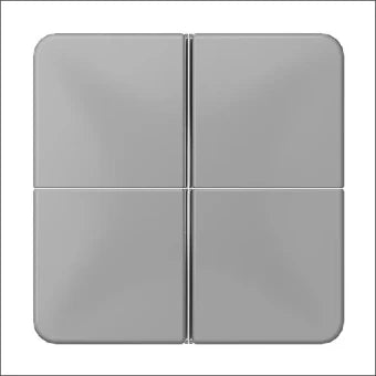 JUNG CD404TSAGR Bedienelement / Zentralplatte Schalterprogramm 67 mm