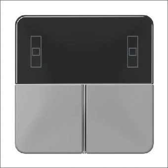 JUNG CD4093TSAGR Bedienelement / Zentralplatte Schalterprogramm 67 mm