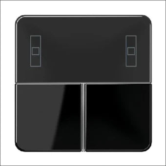 JUNG CD4093TSASW Bedienelement / Zentralplatte Schalterprogramm 67 mm