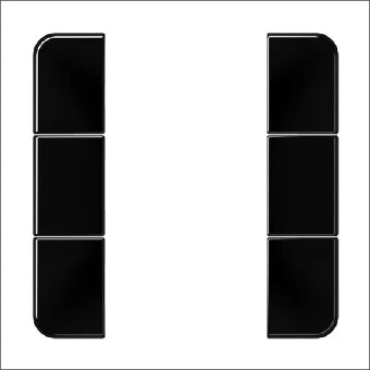 JUNG CD503TSASW Bedienelement / Zentralplatte Schalterprogramm 67 mm