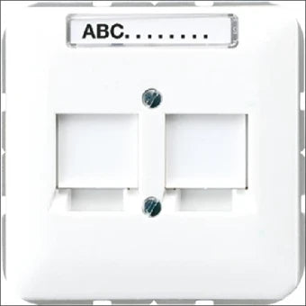 JUNG CD569-2NWEWW Bauteil / Zentralplatte Kommunikations-Schalterprogramm