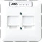 JUNG CD595BFWW Bedienelement / Zentralplatte Schalterprogramm 67 mm