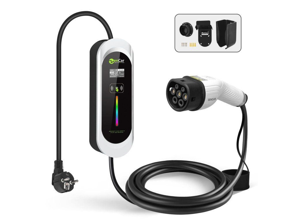 Zencar Tragbares Ladegerät Modell E (Typ B, Typ 2, 16A, 5M, Schuko)