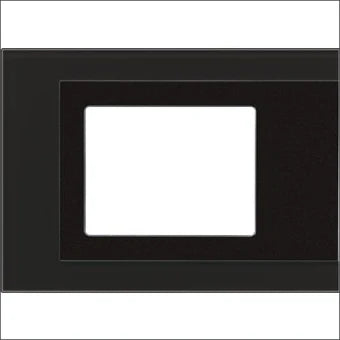 JUNG FPGLAS781SW Abdeckrahmen Schalterprogramm 10 mm