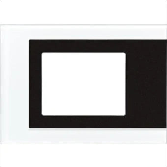 JUNG FPGLAS781WW Abdeckrahmen Schalterprogramm 10 mm