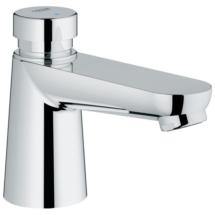 Grohe Wasserhahn mit zeitgesteuerter Selbstschließung, mit Wassersparfunktion, Chromoberfläche EUROECO COSMOPOLITAN T 36265000