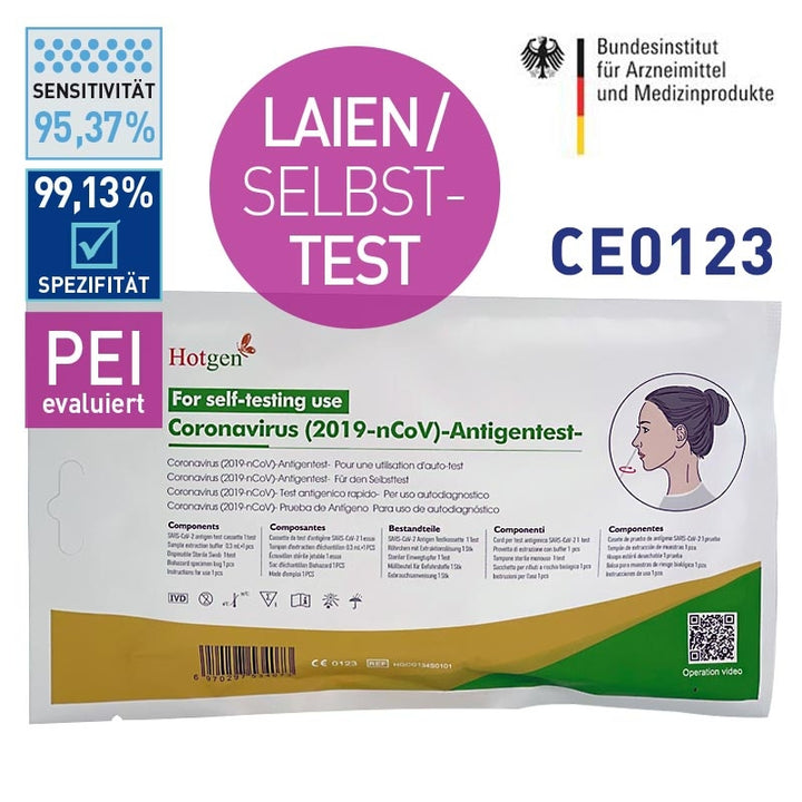 DEEPBLUE 5-in-1 Kombi-Selbsttest (SARS-CoV-2 / Influenza A+B / RSV / Adenovirus)