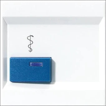 JUNG LS022A-2WW Bedienelement / Zentralplatte Schalterprogramm 70 mm
