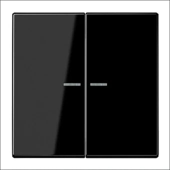 JUNG LS995KO5SW Bedienelement / Zentralplatte Schalterprogramm 70 mm
